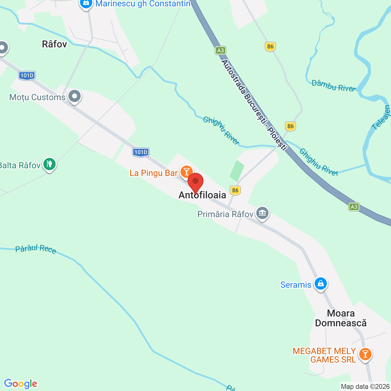 Map of Teatrul de Animatie Imaginario