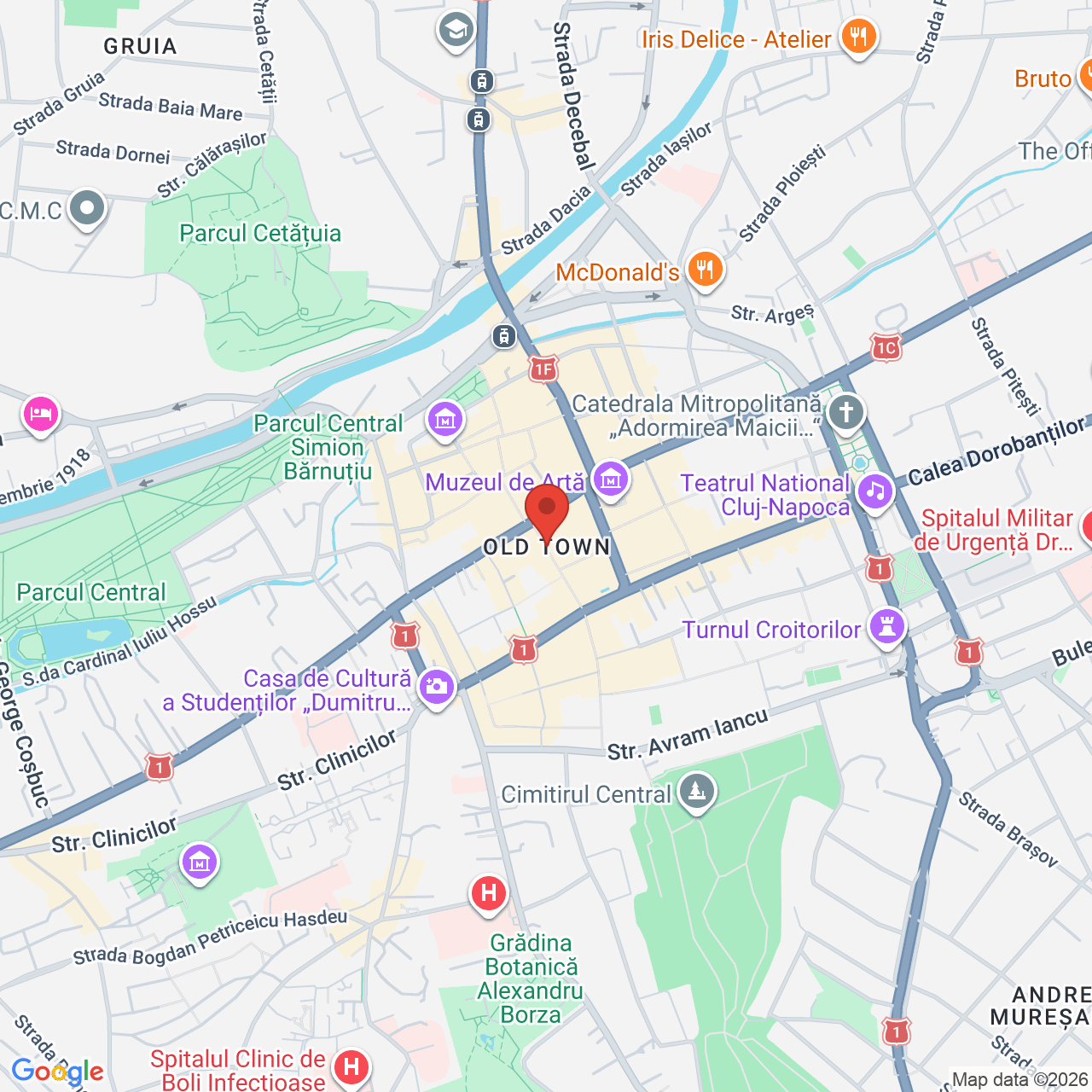 Map of Teatrul de Papusi Puck