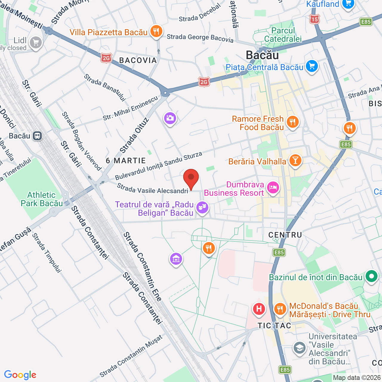 Map of Teatrul de Vara 'Radu Beligan'