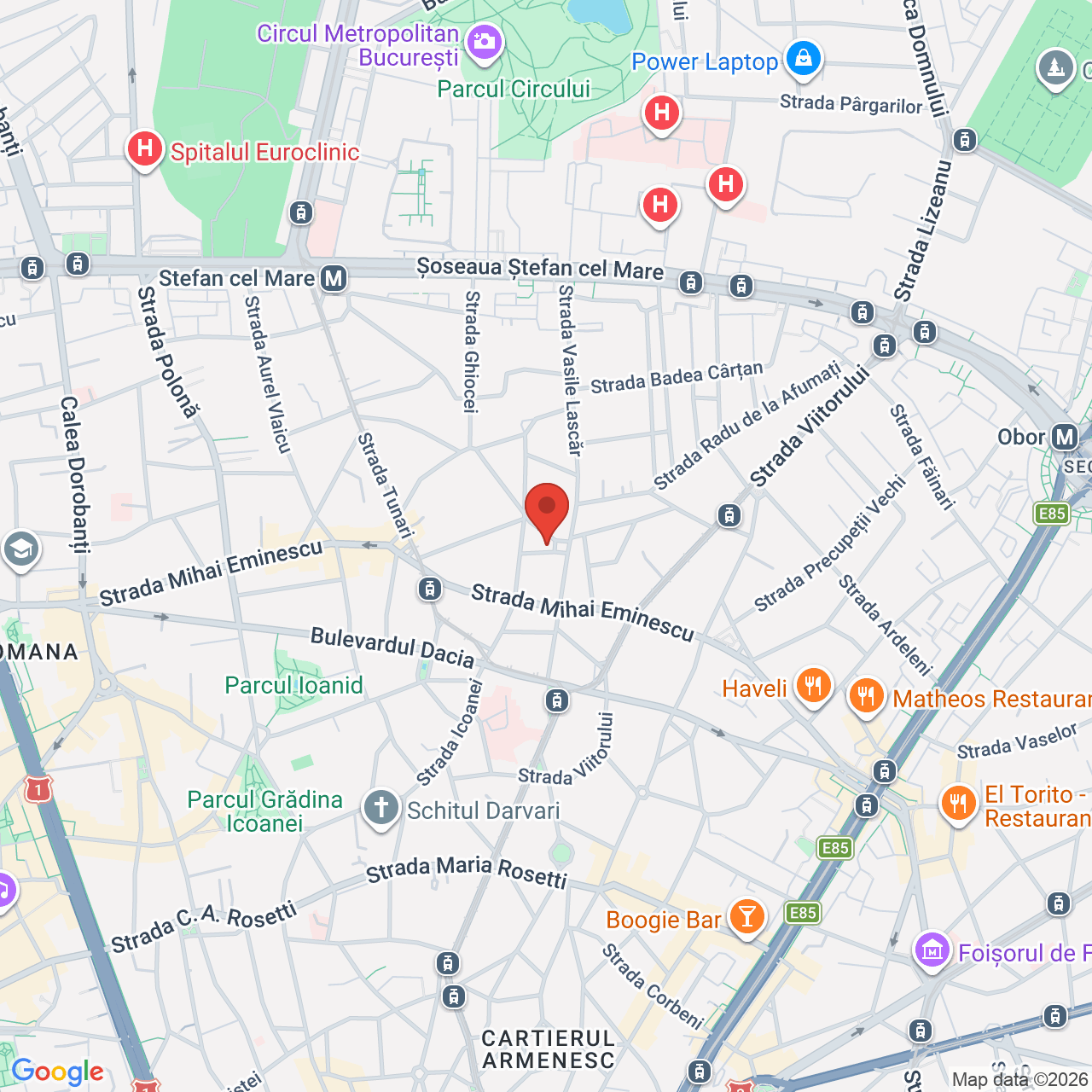 Map of Teatrul Improteca