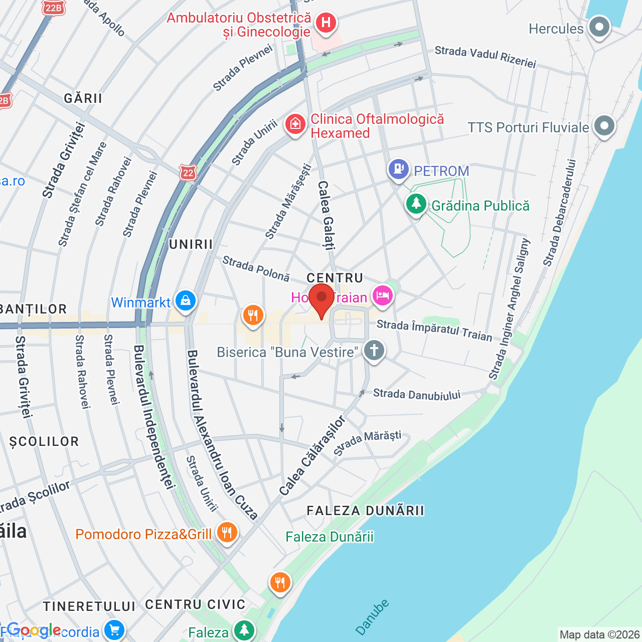 Map of Teatrul Maria Filotti