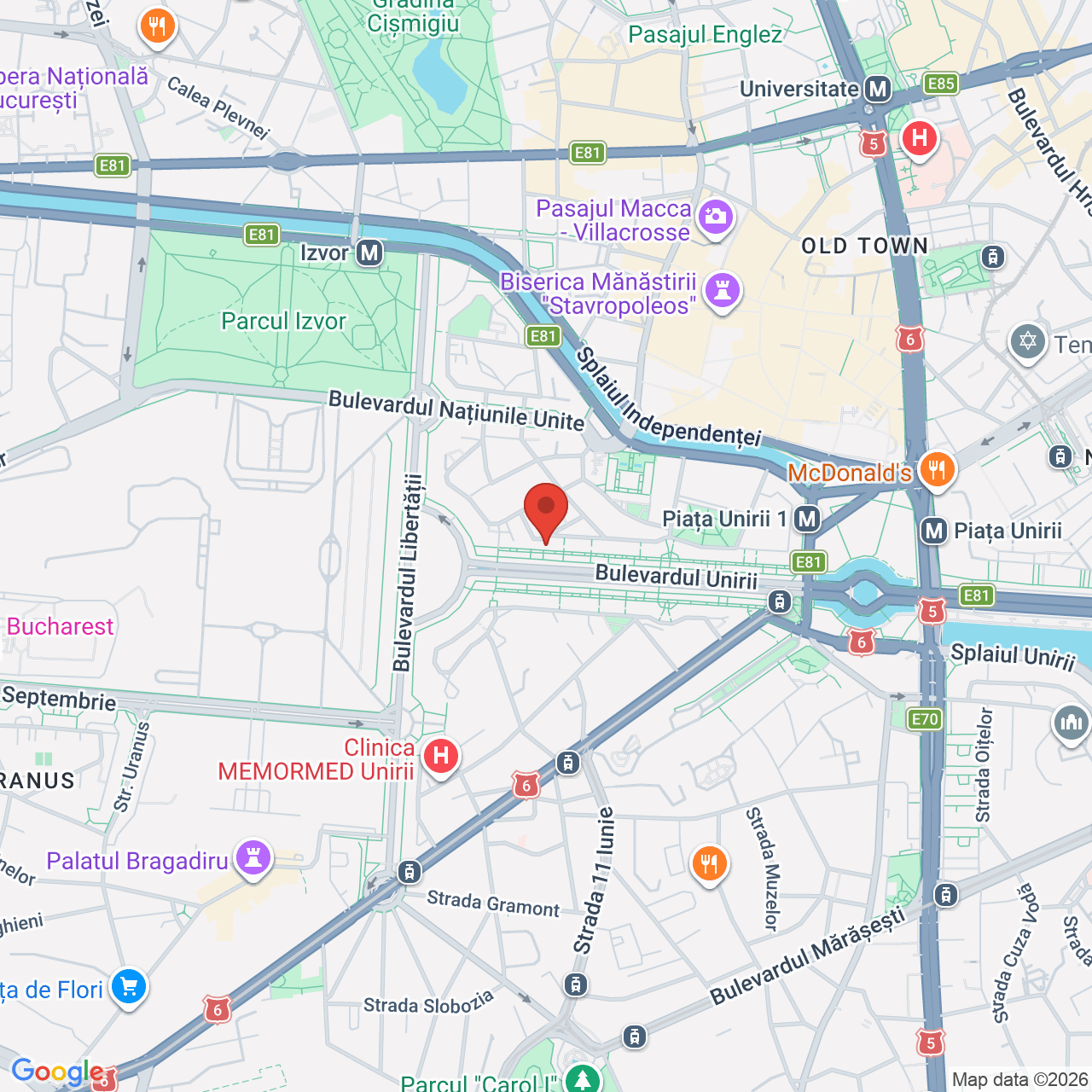 Map of The Coffee Shop Constitutiei