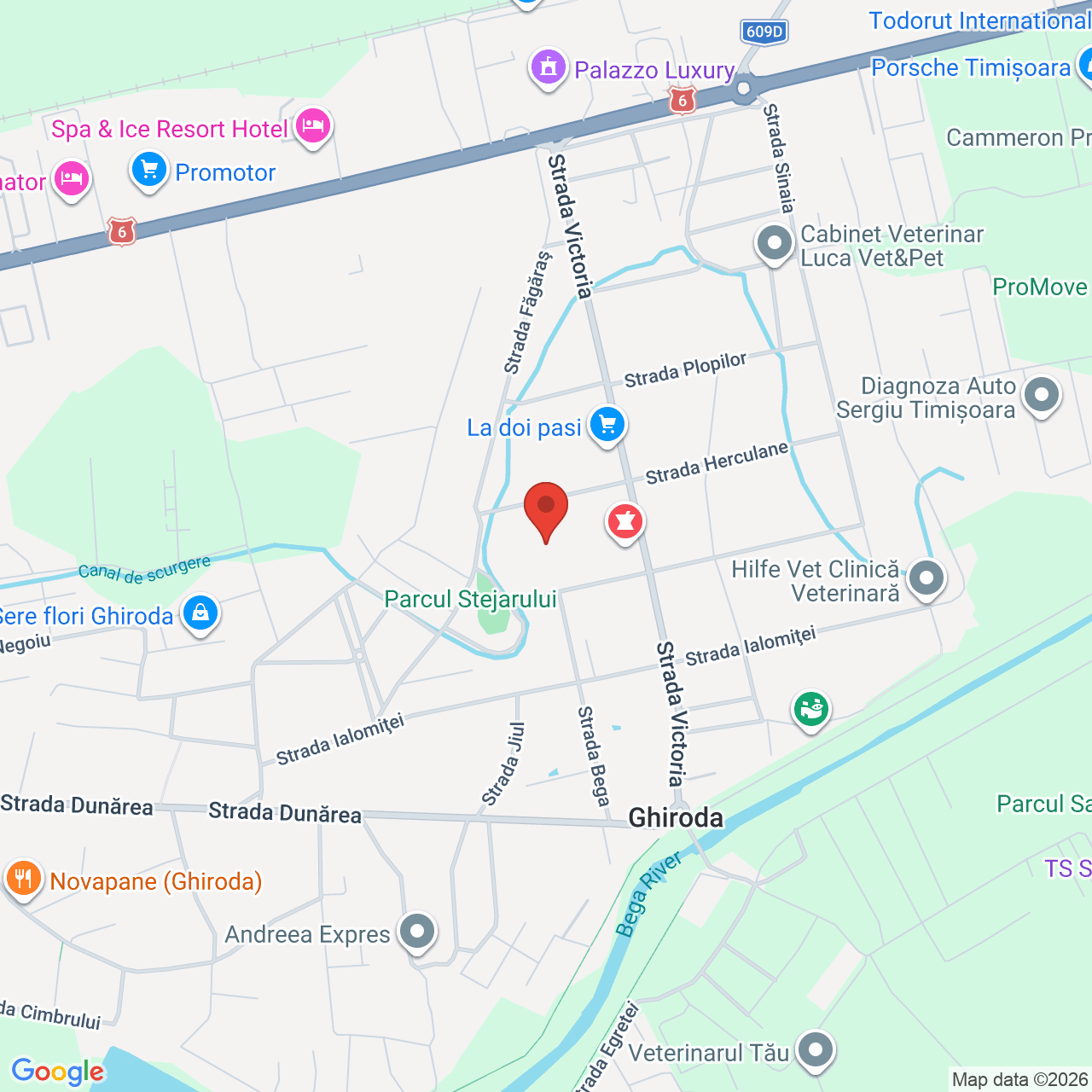 Map of Timișoara International Airport