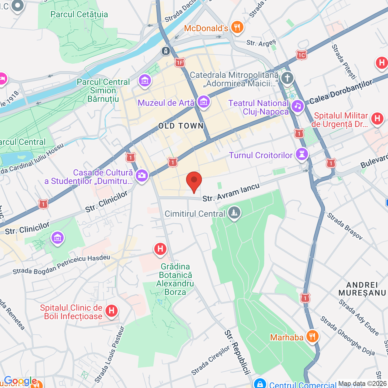Map of Universitatea Babes-Bolyai - Curtea interioara