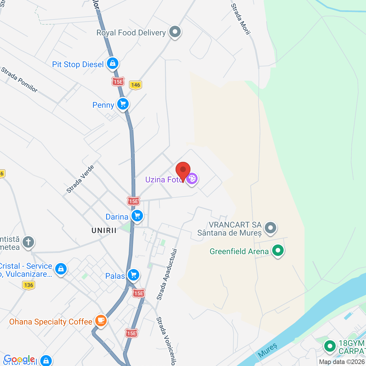 Map of Uzina Foto