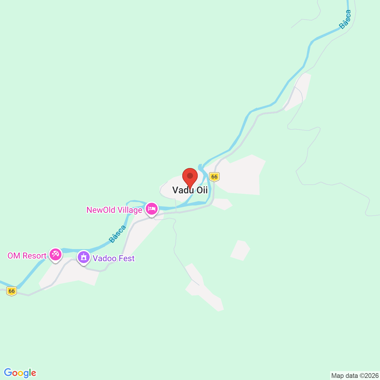 Map of Vadu Oii, Gura Teghii