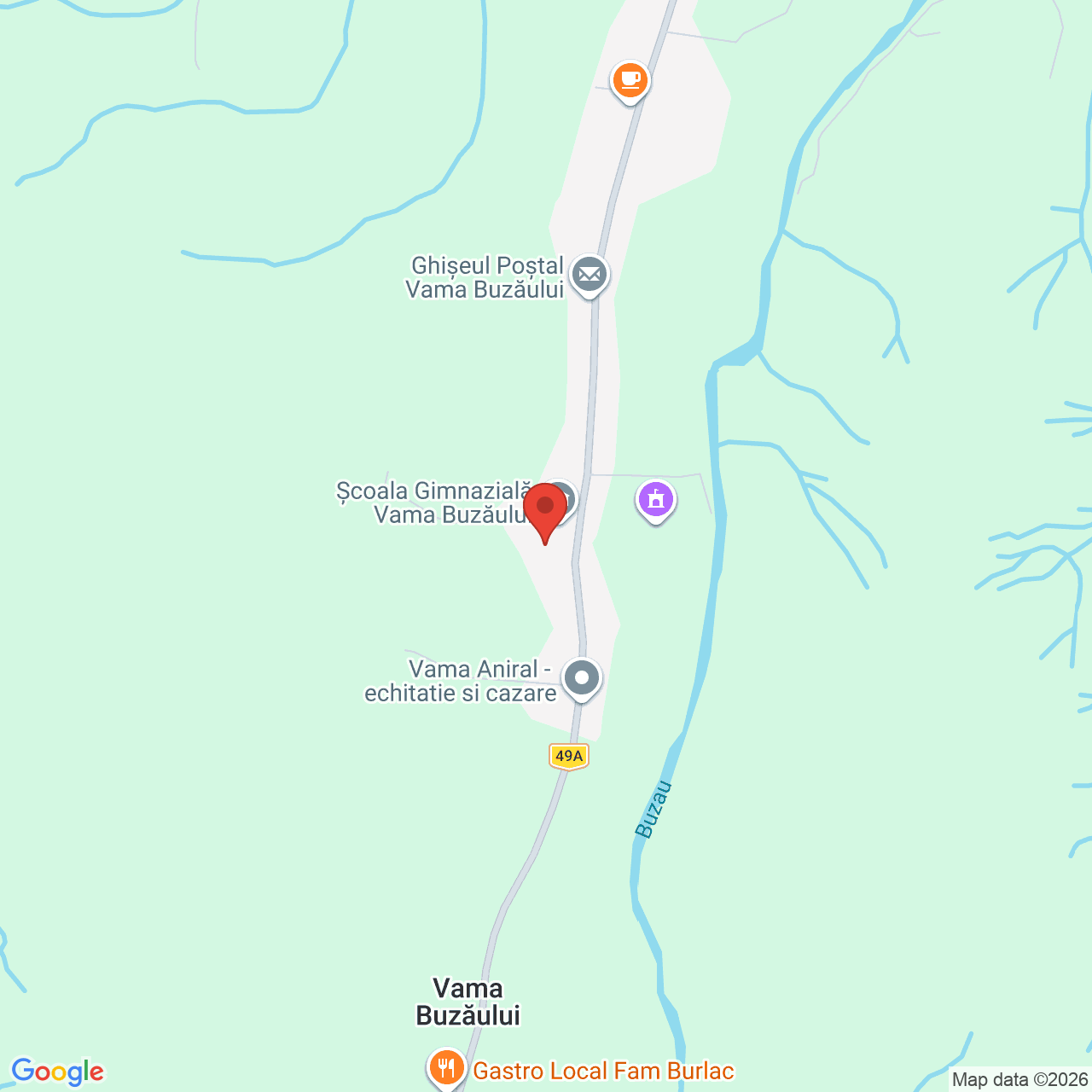 Map of Vama de la Munte