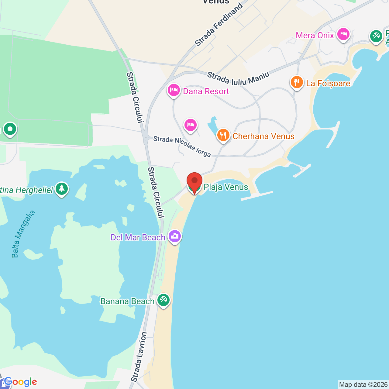 Map of Venus Beach