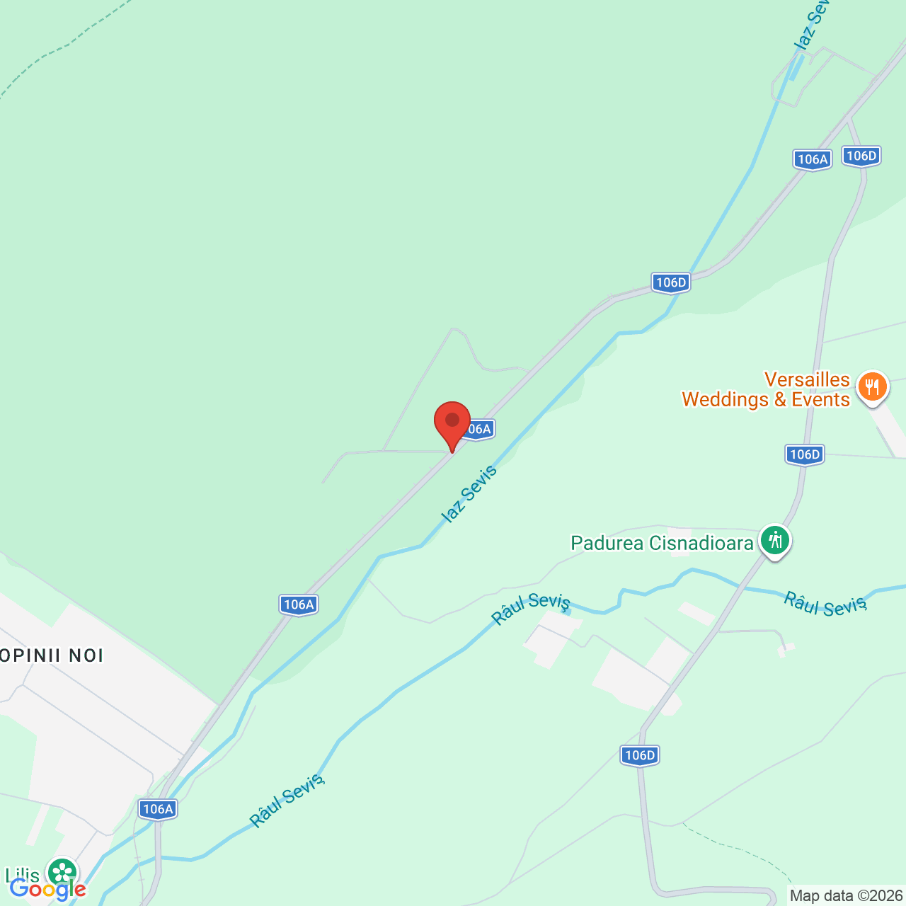 Map of Versailles Weddings & Events