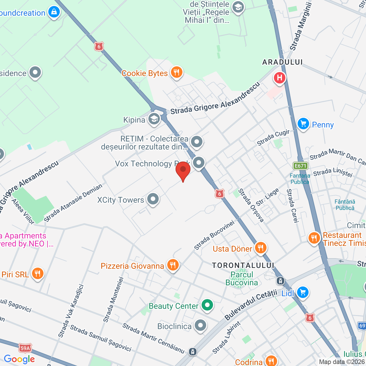 Map of Vox Technology Park