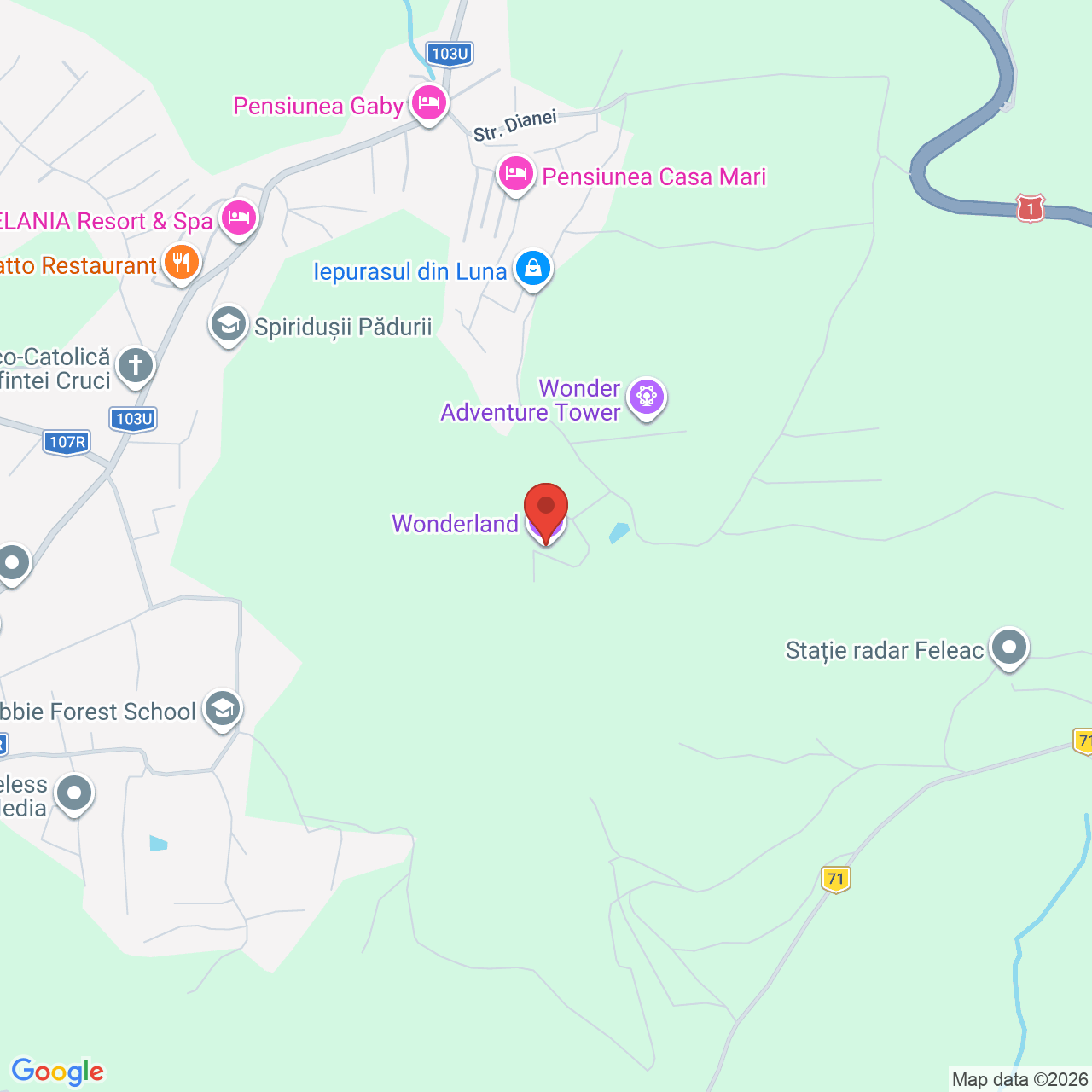 Map of Wonderland Resort